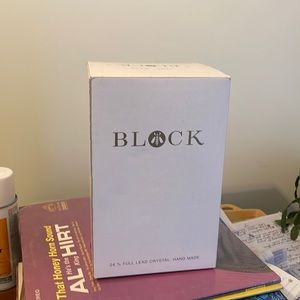 Block crystal vase